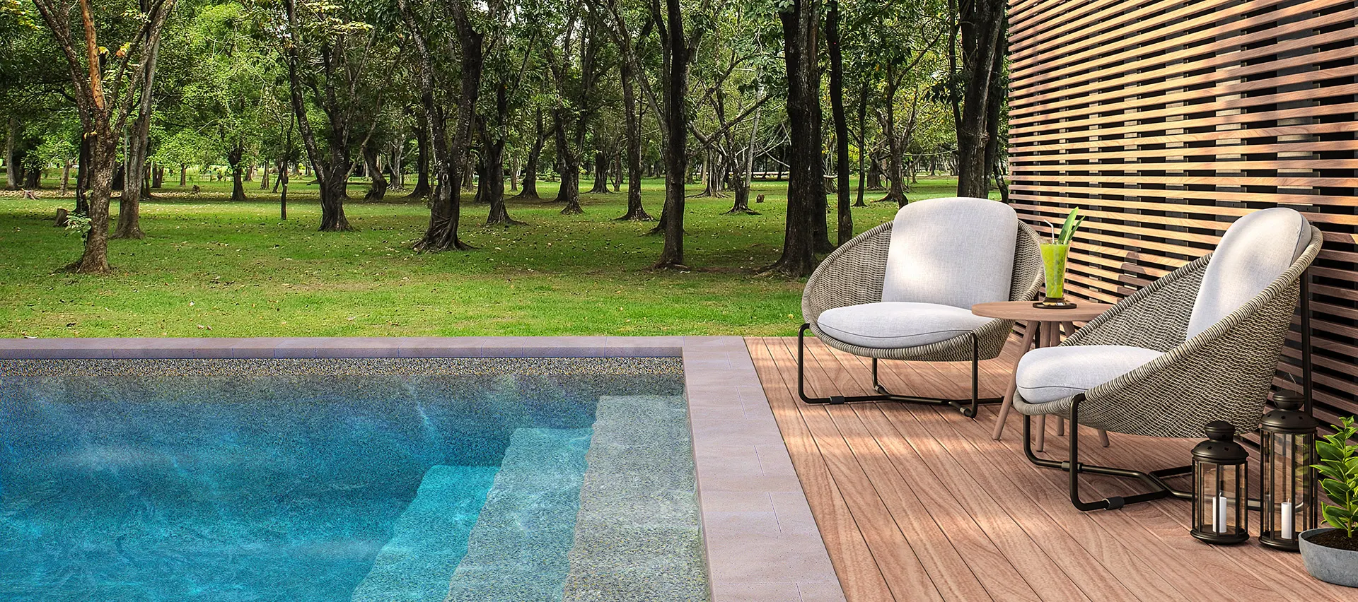 vinyl mesh pool mat - lightweight sandstone